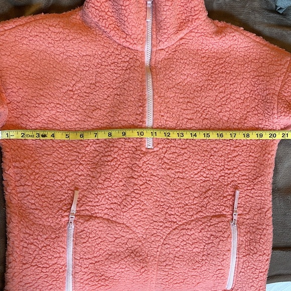 J. Crew Polartec Sherpa Fleece Half-Zip Pullover Jacket/Sweatshirt Size: 4-6 - Picture 6 of 7